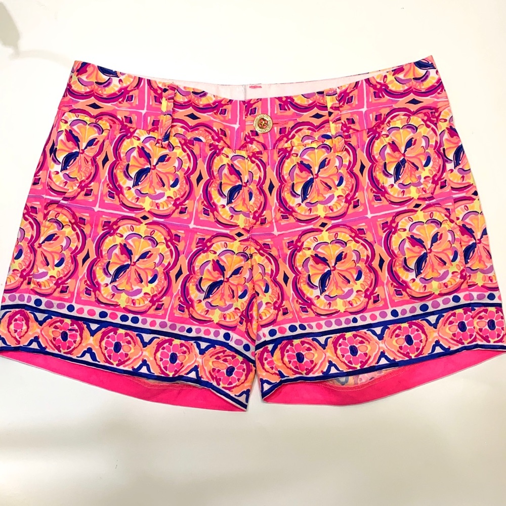 LILLY PULITZER PINK SUMMER CALLAHAN SHORTS CUTE